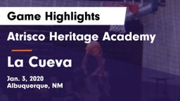 Atrisco Heritage Academy  vs La Cueva  Game Highlights - Jan. 3, 2020