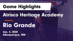 Atrisco Heritage Academy  vs Rio Grande  Game Highlights - Jan. 4, 2020