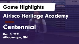 Atrisco Heritage Academy  vs Centennial  Game Highlights - Dec. 3, 2021
