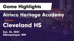 Atrisco Heritage Academy  vs Cleveland HS Game Highlights - Jan. 26, 2022