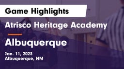 Atrisco Heritage Academy  vs Albuquerque  Game Highlights - Jan. 11, 2023