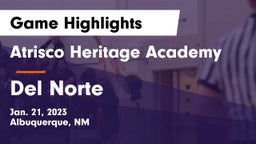 Atrisco Heritage Academy  vs Del Norte  Game Highlights - Jan. 21, 2023