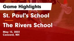 St. Paul's School vs The Rivers School Game Highlights - May 13, 2022