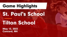 St. Paul's School vs Tilton School Game Highlights - May 13, 2023