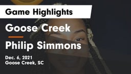Goose Creek  vs Philip Simmons  Game Highlights - Dec. 6, 2021
