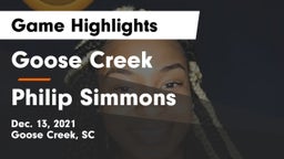 Goose Creek  vs Philip Simmons  Game Highlights - Dec. 13, 2021