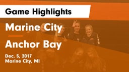 Marine City  vs Anchor Bay  Game Highlights - Dec. 5, 2017