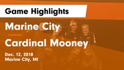 Marine City  vs Cardinal Mooney  Game Highlights - Dec. 12, 2018