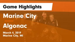 Marine City  vs Algonac  Game Highlights - March 4, 2019