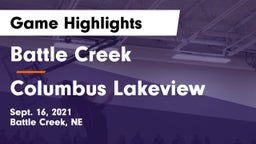 Battle Creek  vs Columbus Lakeview  Game Highlights - Sept. 16, 2021