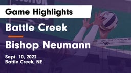 Battle Creek  vs Bishop Neumann  Game Highlights - Sept. 10, 2022