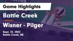Battle Creek  vs Wisner - Pilger  Game Highlights - Sept. 22, 2022