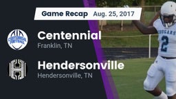 Recap: Centennial  vs. Hendersonville  2017