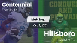 Matchup: Centennial High vs. Hillsboro  2017