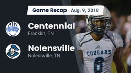 Recap: Centennial  vs. Nolensville  2018