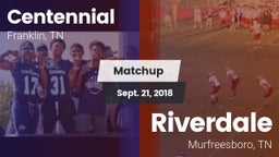 Matchup: Centennial High vs. Riverdale  2018