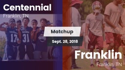 Matchup: Centennial High vs. Franklin  2018