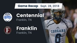 Recap: Centennial  vs. Franklin  2018