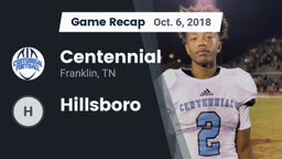 Recap: Centennial  vs. Hillsboro 2018
