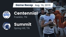 Recap: Centennial  vs. Summit  2019