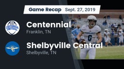 Recap: Centennial  vs. Shelbyville Central  2019