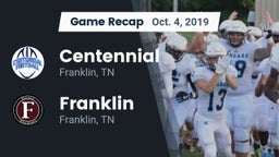 Recap: Centennial  vs. Franklin  2019