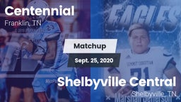 Matchup: Centennial High vs. Shelbyville Central  2020