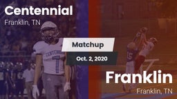 Matchup: Centennial High vs. Franklin  2020