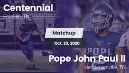 Matchup: Centennial High vs. Pope John Paul II  2020