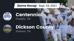 Recap: Centennial  vs. Dickson County  2021