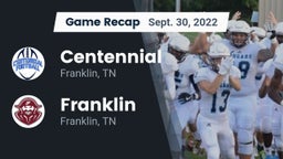 Recap: Centennial  vs. Franklin  2022