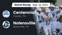 Recap: Centennial  vs. Nolensville  2023