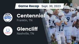 Recap: Centennial  vs. Glencliff  2023