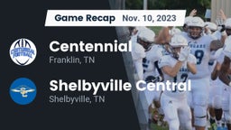 Recap: Centennial  vs. Shelbyville Central  2023
