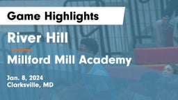 River Hill  vs Millford Mill Academy Game Highlights - Jan. 8, 2024