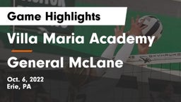 Villa Maria Academy vs General McLane Game Highlights - Oct. 6, 2022