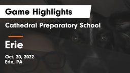 Cathedral Preparatory School vs Erie  Game Highlights - Oct. 20, 2022