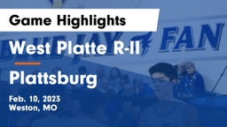 West Platte R-II  vs Plattsburg  Game Highlights - Feb. 10, 2023