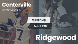 Matchup: Centerville High vs. Ridgewood  2017