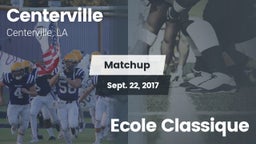Matchup: Centerville High vs. Ecole Classique 2017