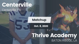 Matchup: Centerville High vs. Thrive Academy 2020