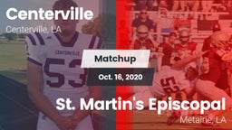 Matchup: Centerville High vs. St. Martin's Episcopal  2020