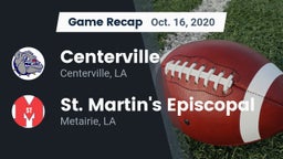 Recap: Centerville  vs. St. Martin's Episcopal  2020