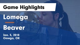 Lomega  vs Beaver  Game Highlights - Jan. 5, 2018