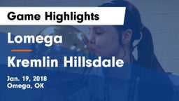 Lomega  vs Kremlin Hillsdale Game Highlights - Jan. 19, 2018