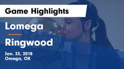 Lomega  vs Ringwood Game Highlights - Jan. 23, 2018