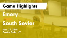 Emery  vs South Sevier  Game Highlights - Jan. 23, 2019
