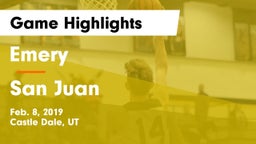 Emery  vs San Juan  Game Highlights - Feb. 8, 2019