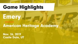 Emery  vs American Heritage Academy  Game Highlights - Nov. 26, 2019