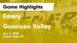 Emery  vs Gunnison Valley  Game Highlights - Jan. 4, 2020